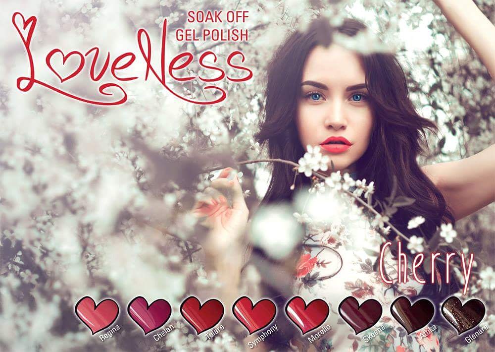 LoveNess Gel Polish Poster Cherry