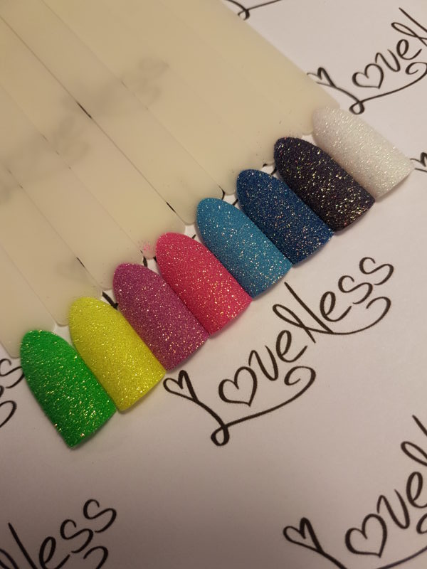 LoveNess Love 2 Sugar Glitter Nails colors