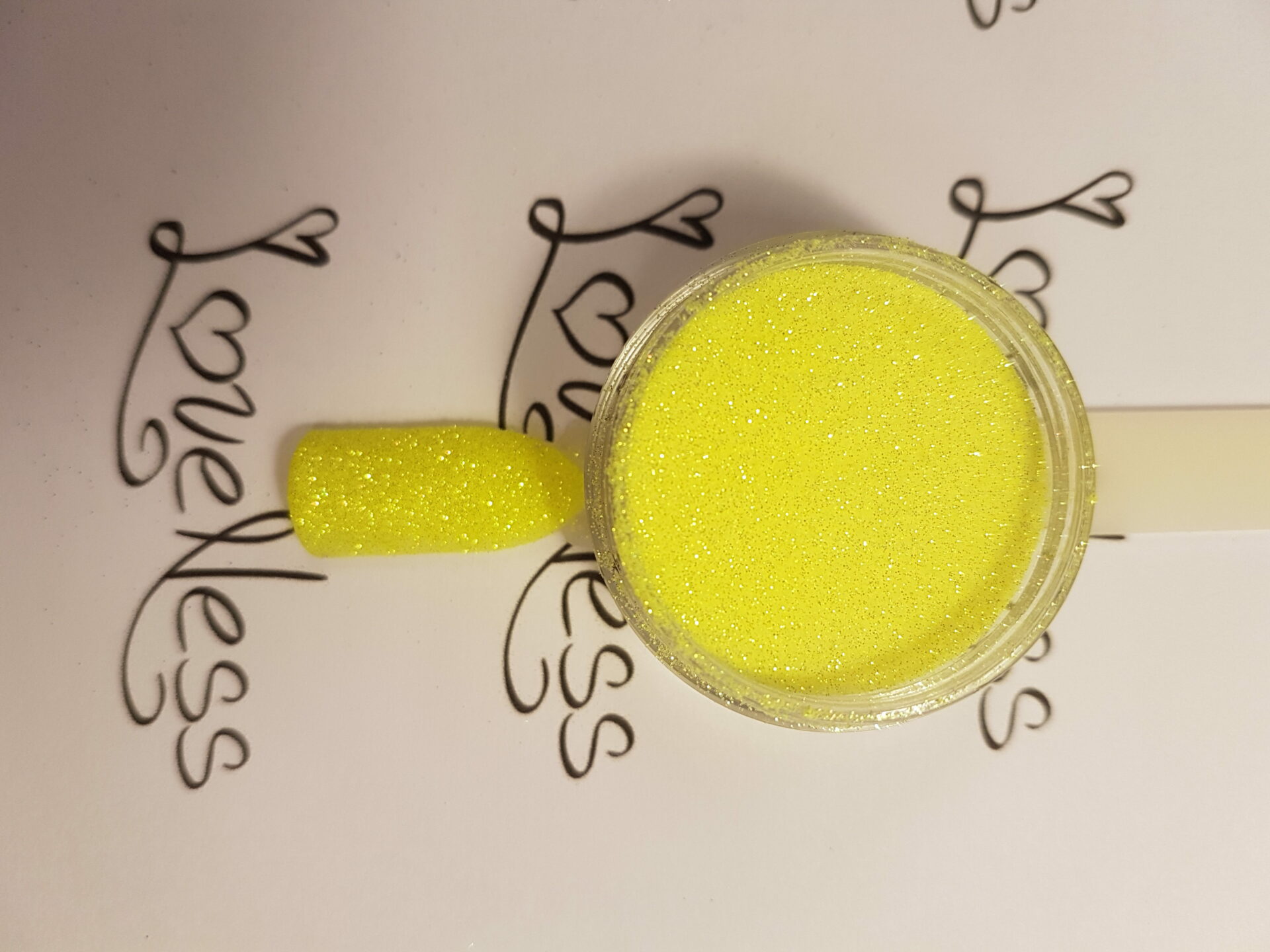 LoveNess Love 2 Sugar Glitter Nails Yellow 5 gr.