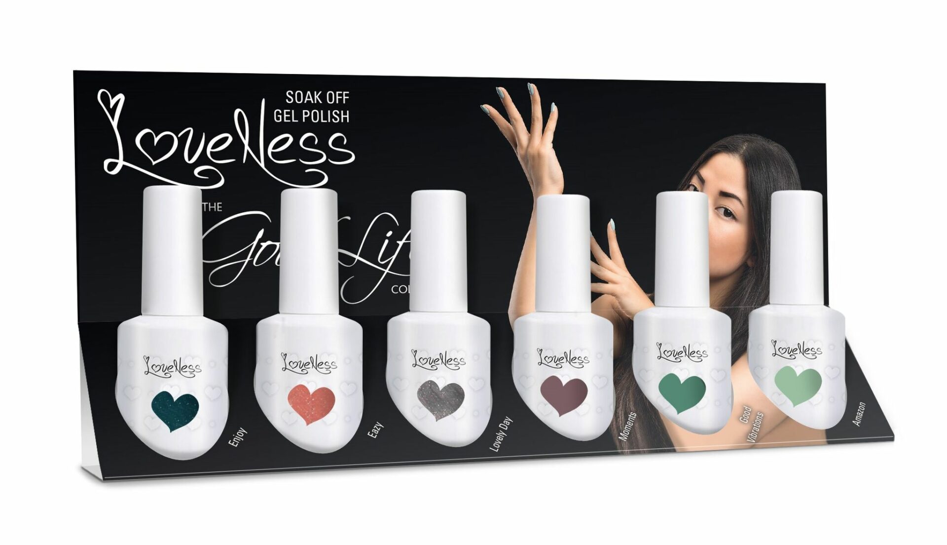 LoveNess Gelpolish The Good Life Collection Display