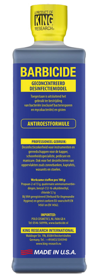Barbicide Desinfectie Concentraat 473 ml.