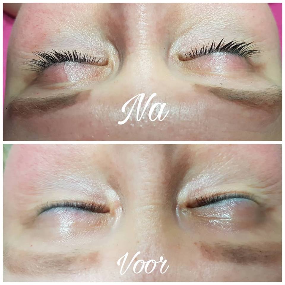 L'Biotica Active Lash voor en na 12 weken