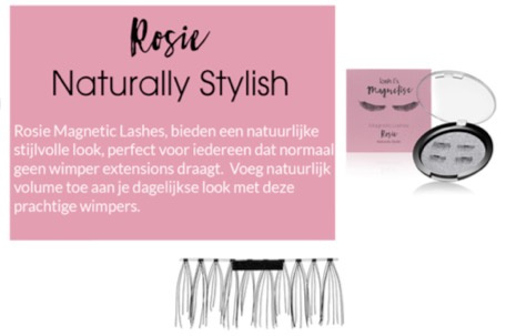 Magnetic Eye Lashes Rosie (1 magneet)