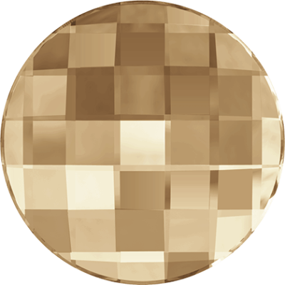 Swarovski Flat Backs Crystal Golden Shadow 6mm. 6 stuks