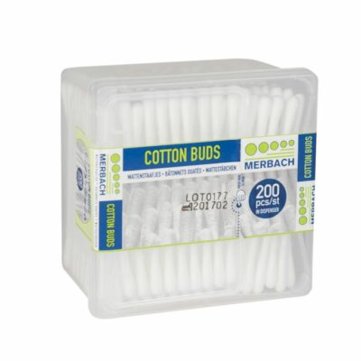 Merbach wattenstaafjes, dispenser 200 stuks