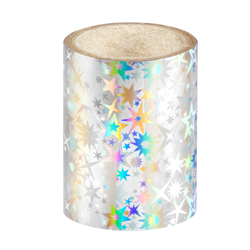 Lecenté Nail Foil Silver Stars 1.5 m.