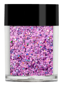 Lecenté Squares Glitter Holographic Pink 8 gr.