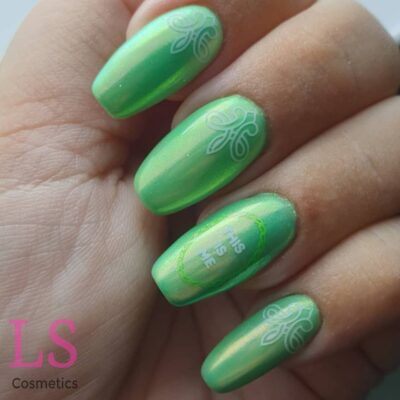 LoveNess Gelpolish 075 Puffle, Magic Unicorn Green, YOURS Frame of Mind, White Light, Colour Alike MY CA