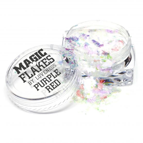 LoveNess Glitters Magic Flakes Purple Red