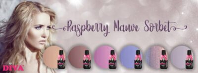 Diva Gellak Rasberry Mauve Sorbet Collection 6 x 15 ml