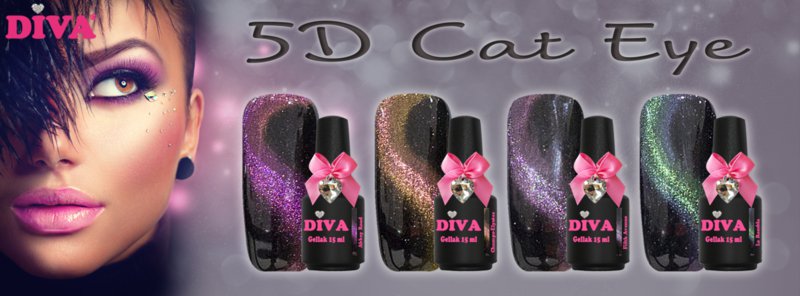 Diva Gellak 5D Cat Eye Collection 4 x 15 ml
