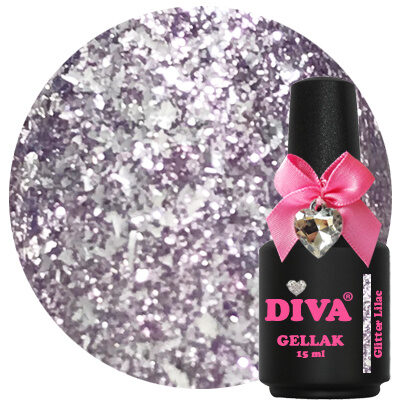Diva Gellak Glitter Lilac 15 ml