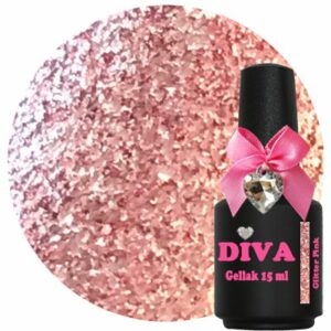 Diva Gellak Glitter Pink 15 ml