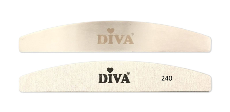 Diva Halfmoon System Zebra File 240 gritt 25st. incl handle