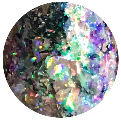 Hologram Flakes 'Jewels from Heaven' Silver Multi