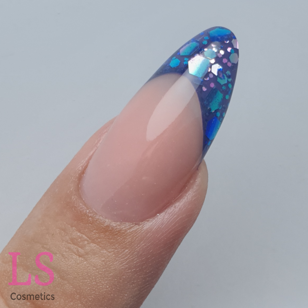 LoveNess RevoGel 2.0 Cover Pink & Crystal Clear, Paint Gel 18 Aurelia, Chameleon Glitters 04