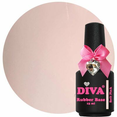 Diva Rubberbase Gellak Soft Pink 15 ml