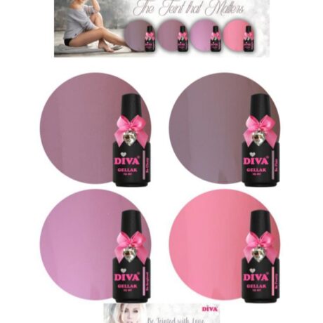DIVA Gellak The Teint that Matters & Glitter Be Teinted with Love