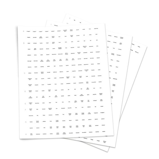 The GelBottle Sticker Sheet