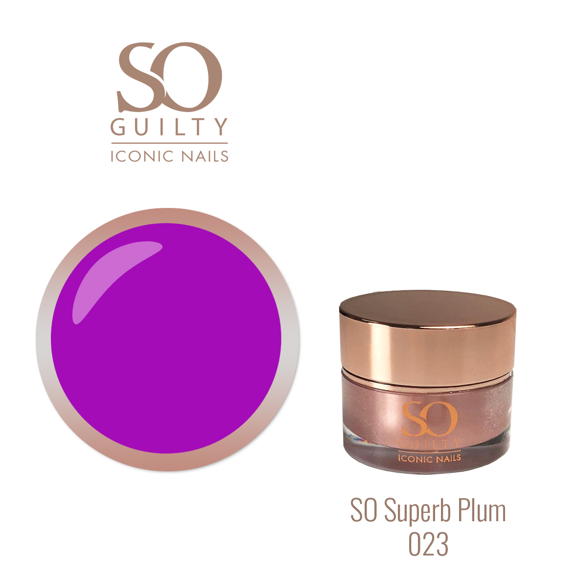 SO GUILTY One Stroke Paint Gel 023 Superb Plum