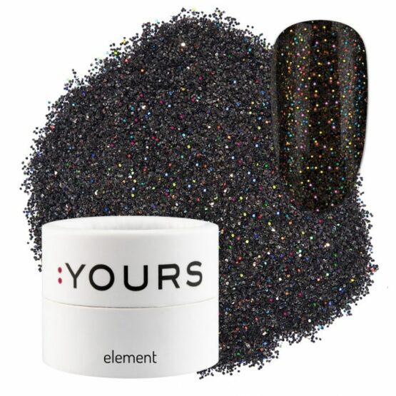 :YOURS Element YOLOgraphic Black Glitzhead