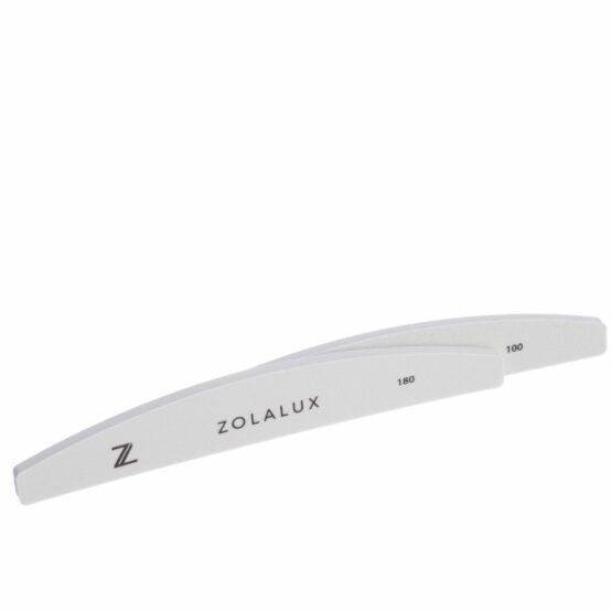 ZolaLux Sponge Strip File Grey #100 #180 (2 pack) Half Moon