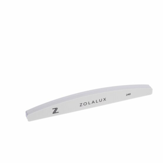 ZolaLux SPONGE Strip File Grey #240 Slim Half Moon