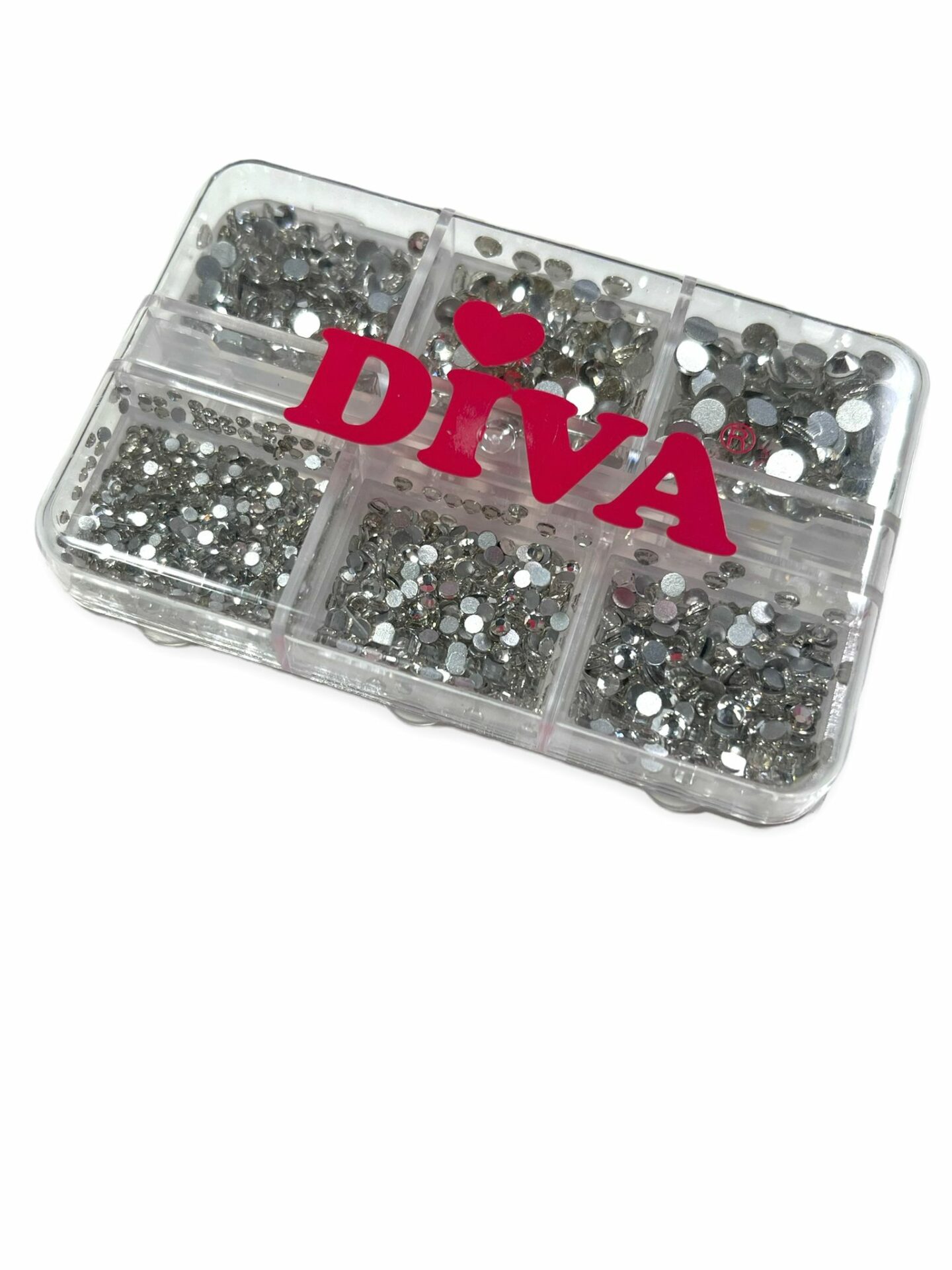 Diva Doosje met strass steentjes - Silver