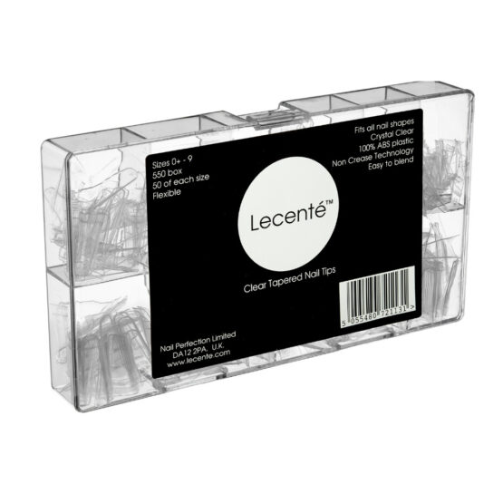 Lecenté Clear Tapered Nail Tips 550st.