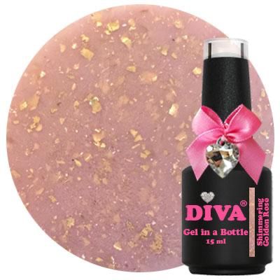Diva Gel in a Bottle Shimmering Golden Rose 15 ml